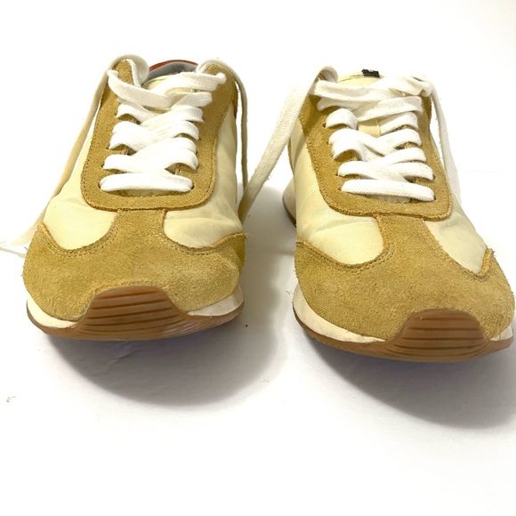 Everlane Womens Suede Low Top Tread Trainer Sneaker Golden/Yellow Size  6.5 - Picture 5 of 10